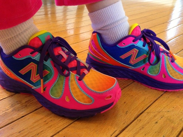 new balance rainbow shoes