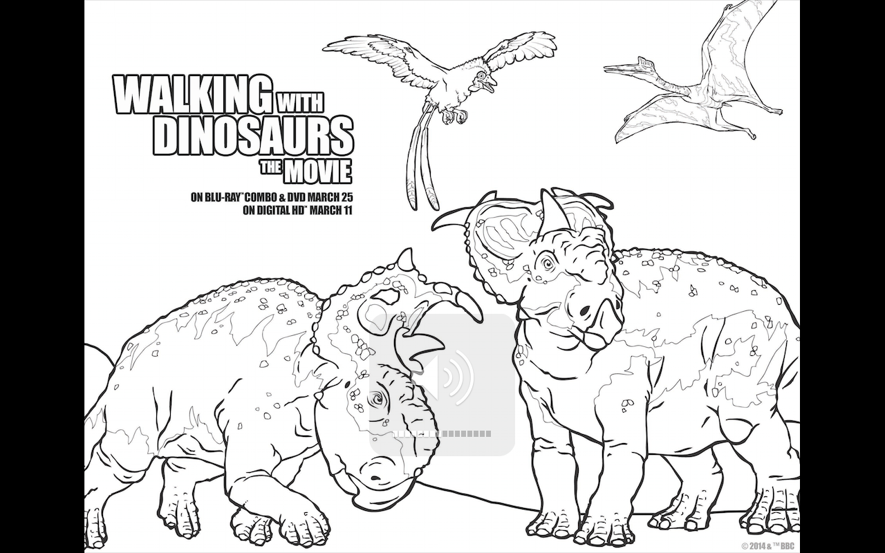 Walking with Dinosaurs Free Printable Coloring Pages and DVD ...