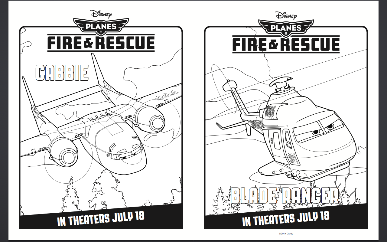 Free Disney Planes Fire and Rescue Coloring Pages and Activity Sheets