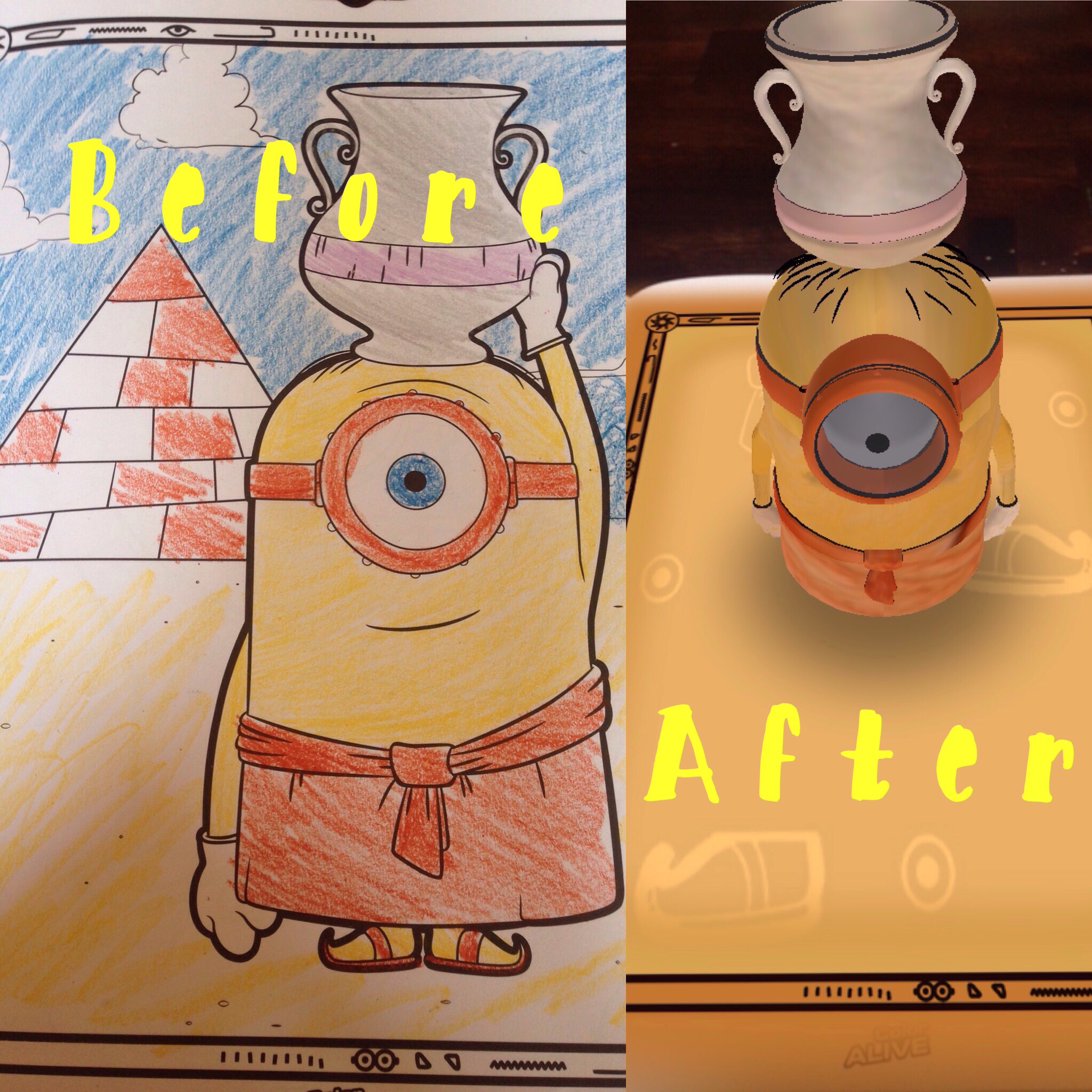Minions come to life with the free Crayola App   Classy Mommy
