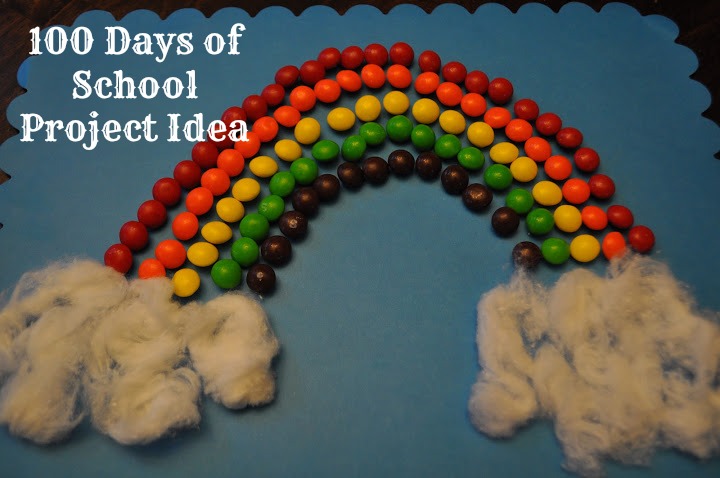100 Days of School Project: Rainbow of Skittles! - Classy Mommy