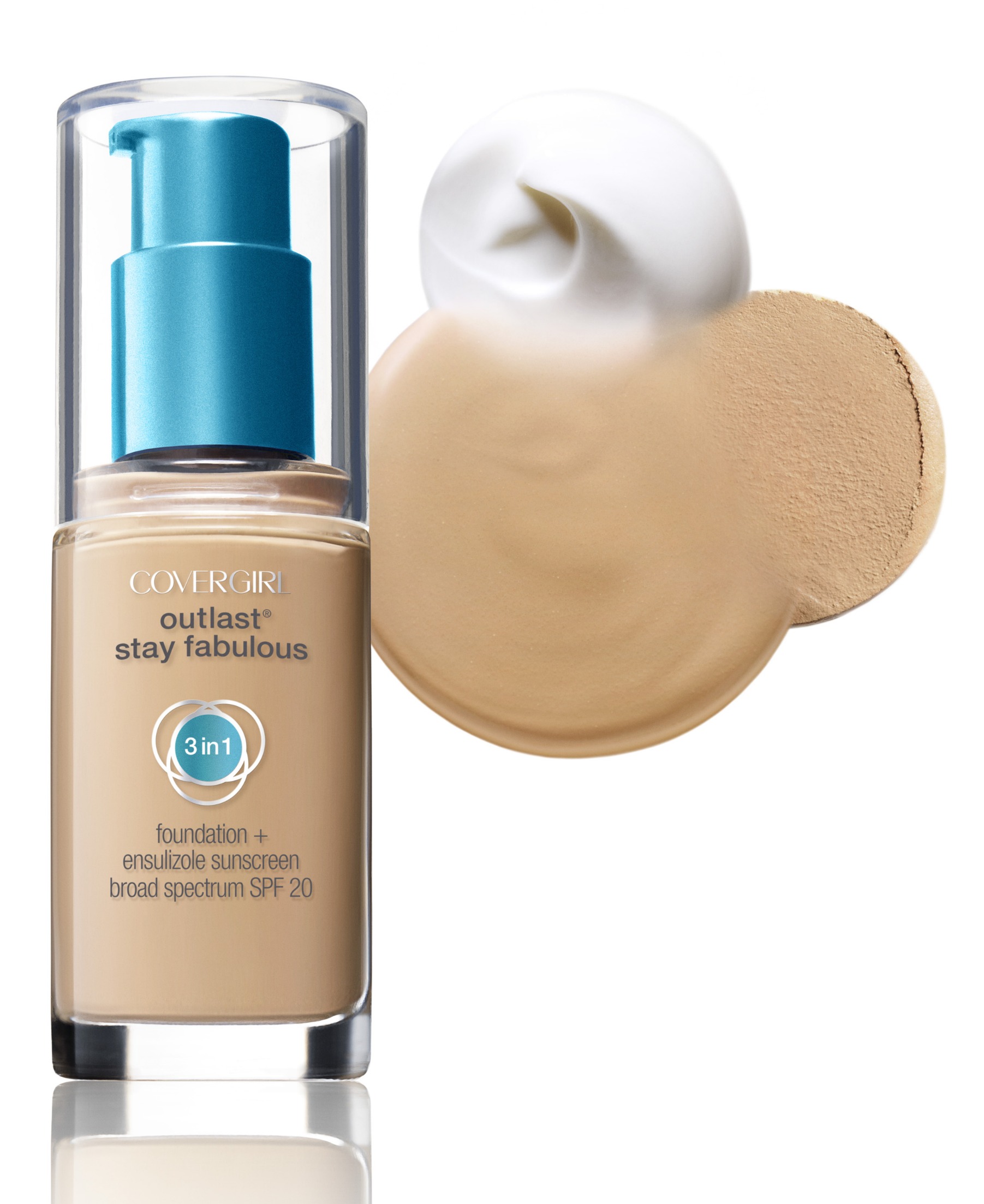 CoverGirl Outlast Stay Fabulous 3-in-1 Foundation, Ivory 