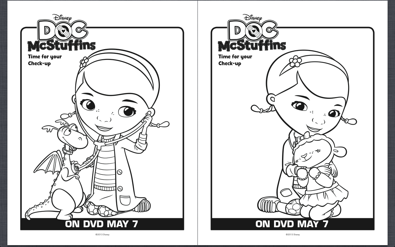 Free Printable Doc Mcstuffins Coloring Pages Classy Mommy