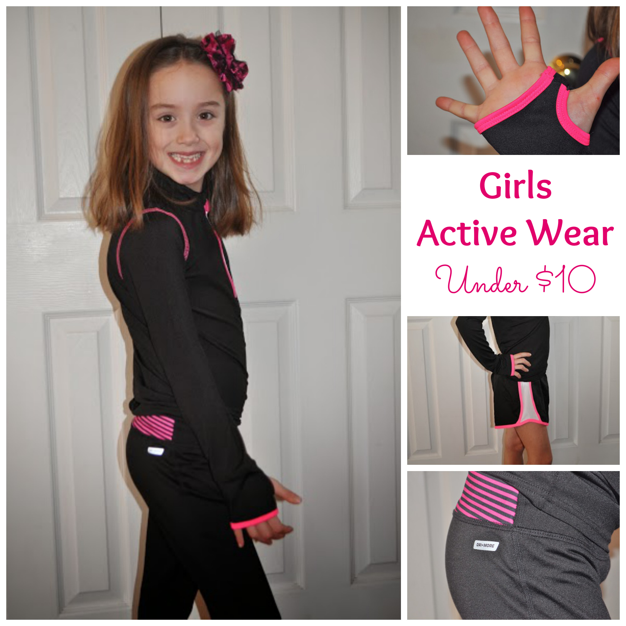 Danskin Now Active Wear for Little Girls from Walmart under $10