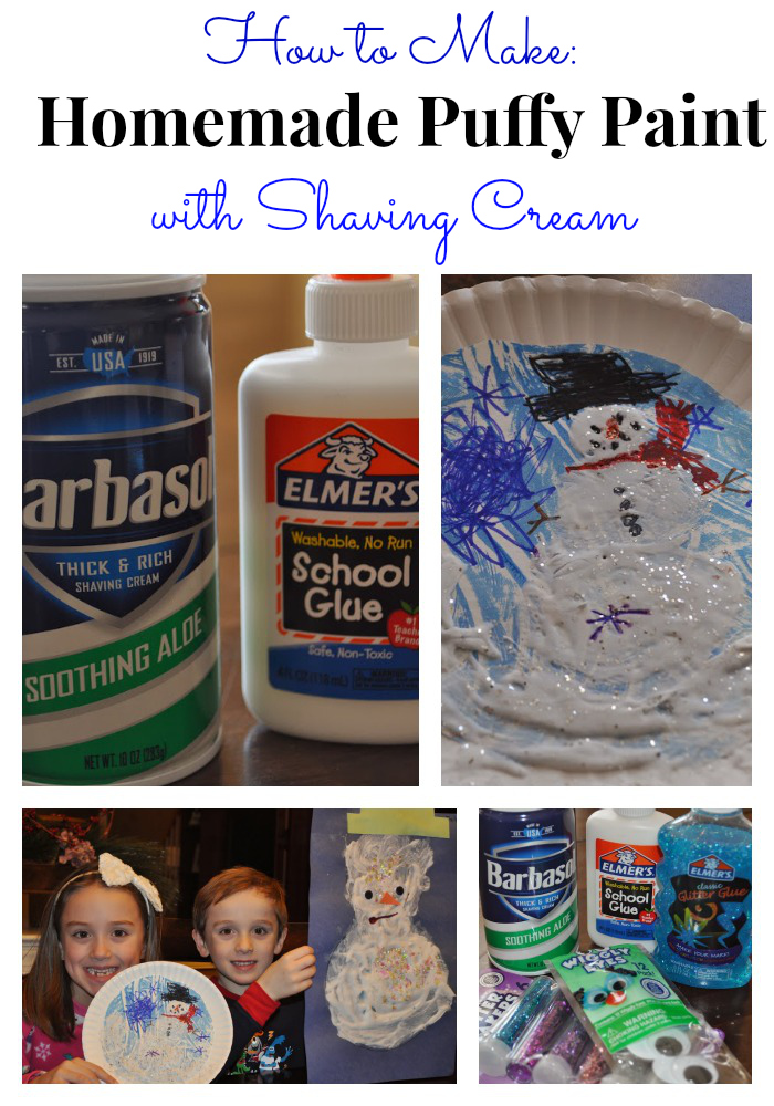 How to Make Homemade Puffy Paint with Shaving Cream and Glue