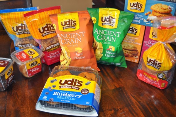 Udi's gluten free product spread