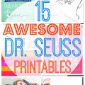 Free Dr Seuss Printables coloring pages cupcake toppers worksheets and more