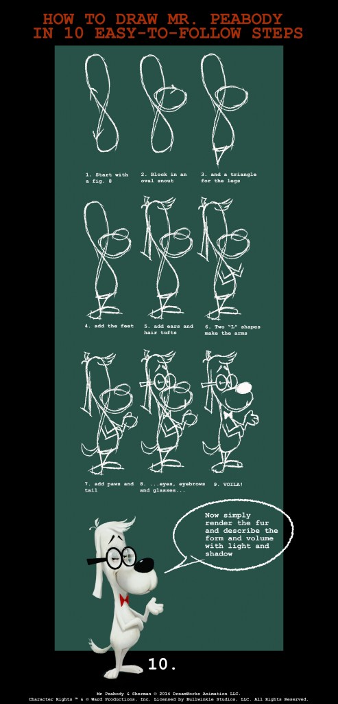 How To Draw Mr Peabody in 10 easy steps #MrPeabody.jpg