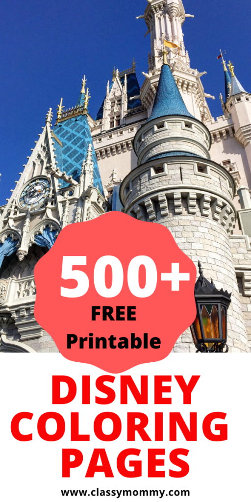 500 Free Printable Disney Coloring Pages 