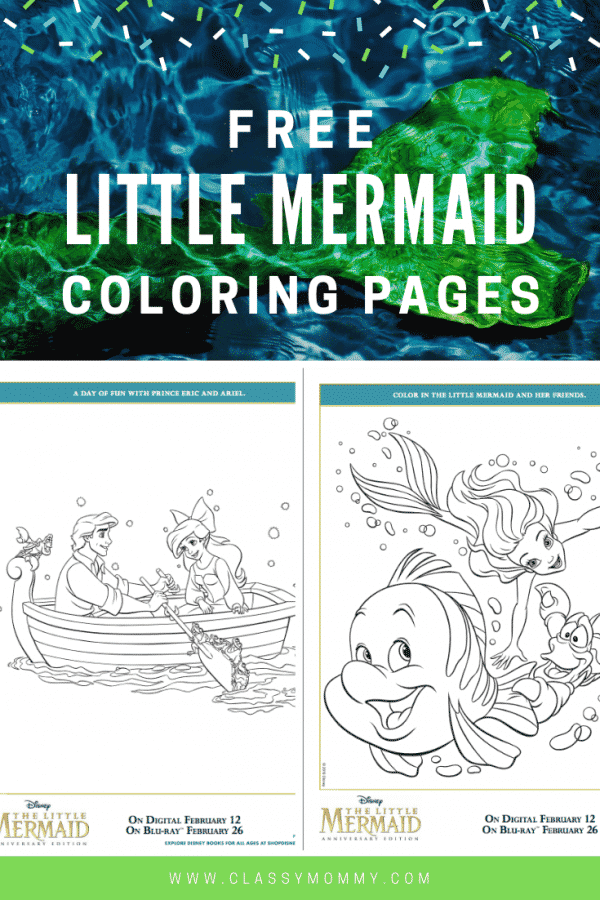 Free Little Mermaid Coloring Pages