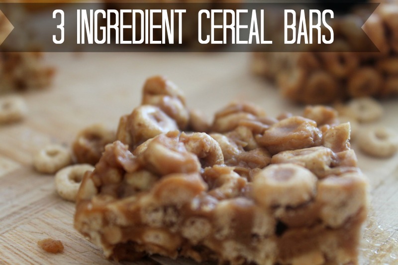 Easy to Make 3 Ingredient Cereal Bars Recipe