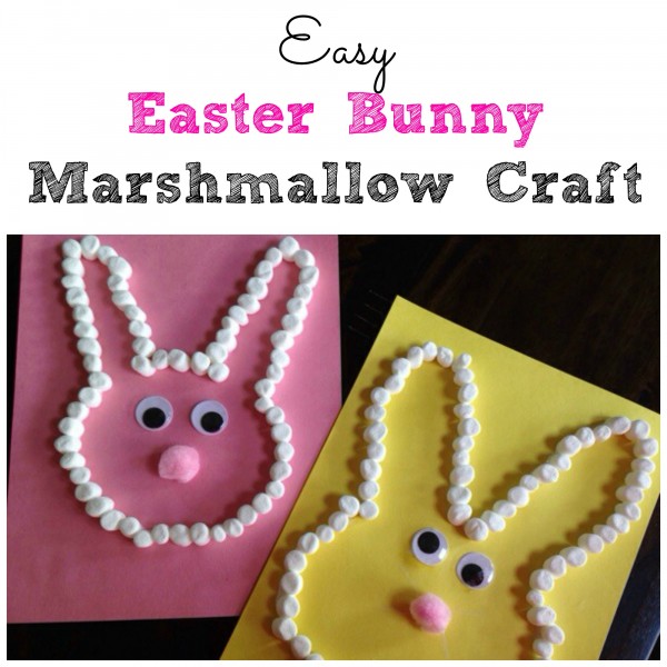 Easy Easter Bunny Marshmallow Craft