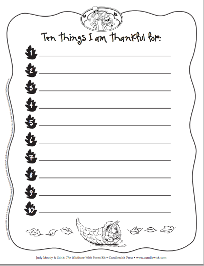 Free Judy Moody and Stink Printables 