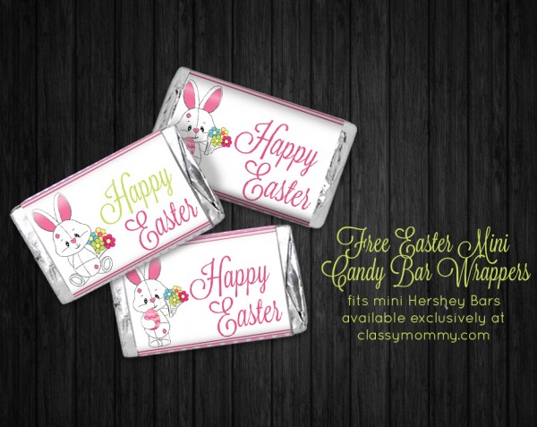Free Printable Easter Candy Bar Wrappers