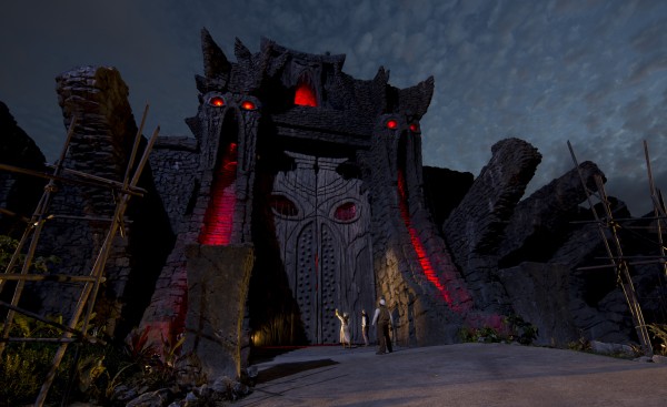 Skull Island Reign of Kong Great Wall Night time shot IOA