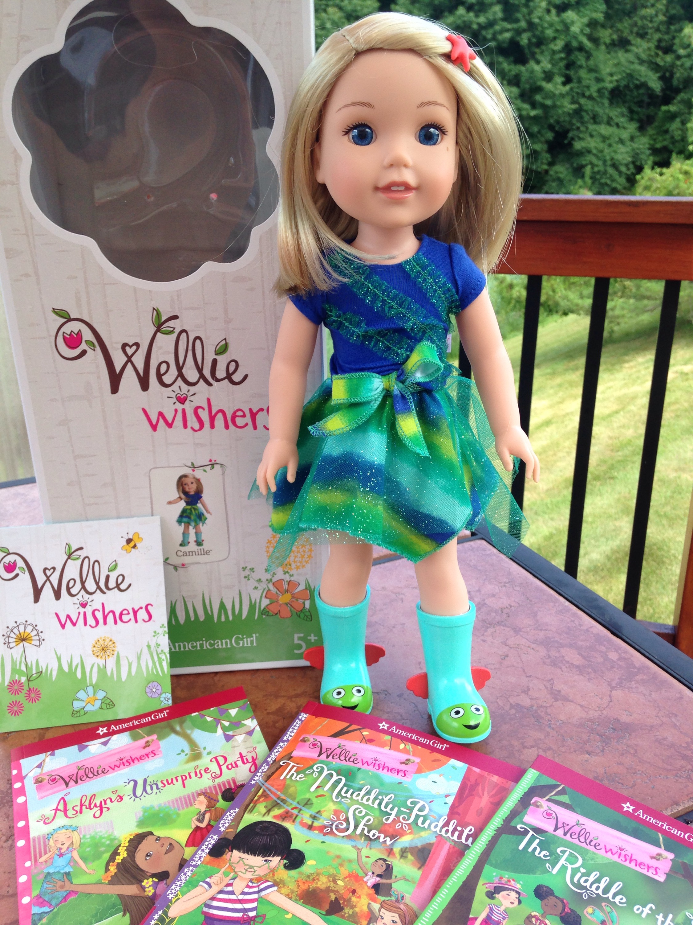 American Girl Wellie Wisher Camille Doll, doll clothing and books