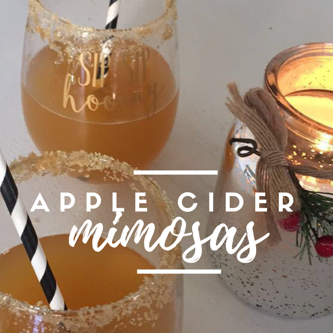 Christmas Apple Cider Mimosas Recipe
