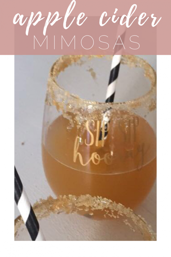 Christmas Apple Cider Mimosas Recipe