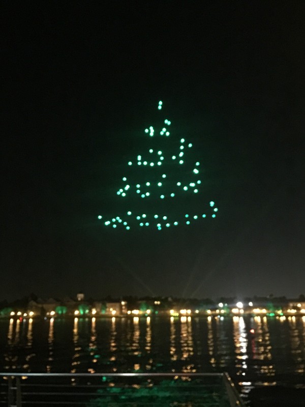 Starbright Holidays Drone show at Disney Springs 