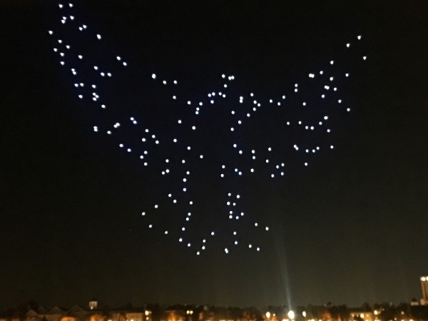Starbright Holidays Drone show at Disney Springs 