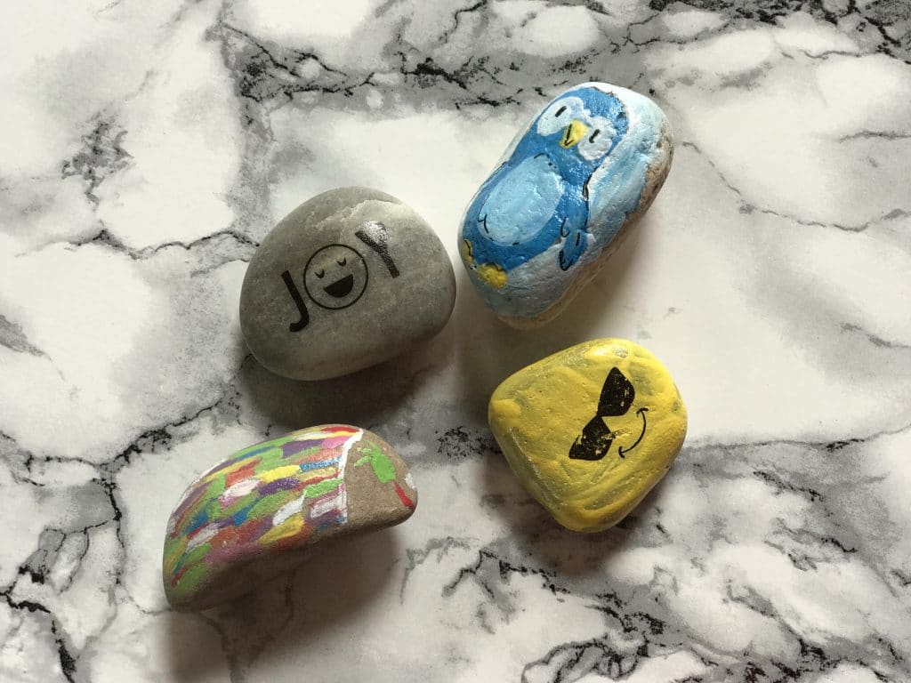 Rock Painting to Spread Positivity and Joy