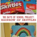 100 Days of School Project Rainbow of Skittles