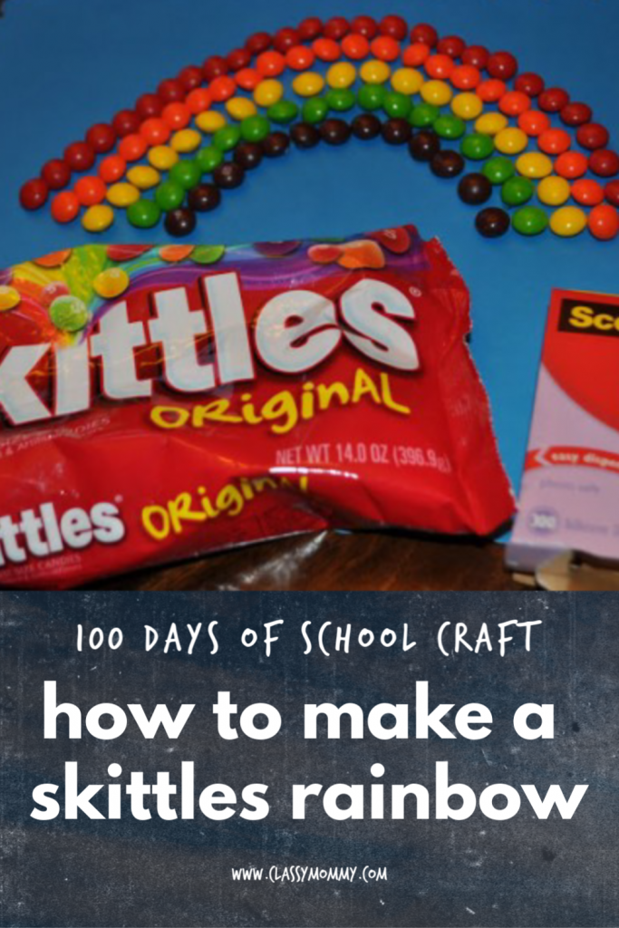 100 Days of School Rainbow of Skittles