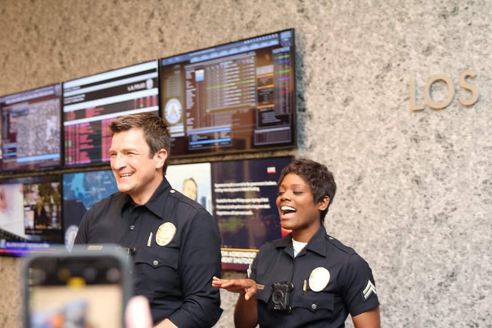 Behind the Scenes Photos on Set of The Rookie