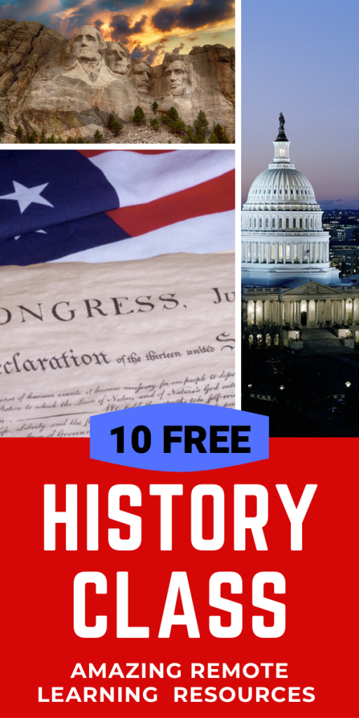 10 FREE HISTORY and GOVERNMENT Distance Learning Resources