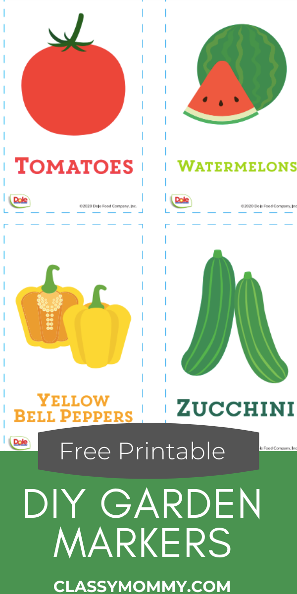 Free DIY Garden Markers and Digital Downloads from Dole