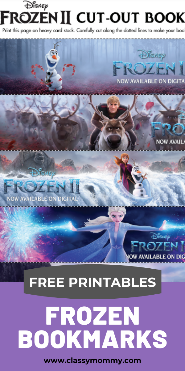 free printable frozen bookmarks classy mommy