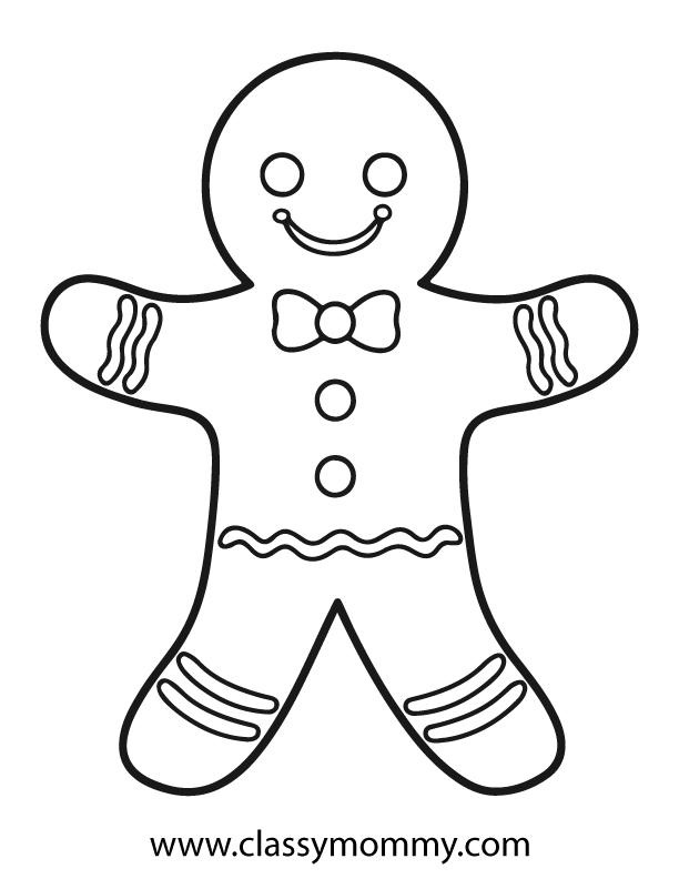 Free Printable Gingerbread Coloring Pages
