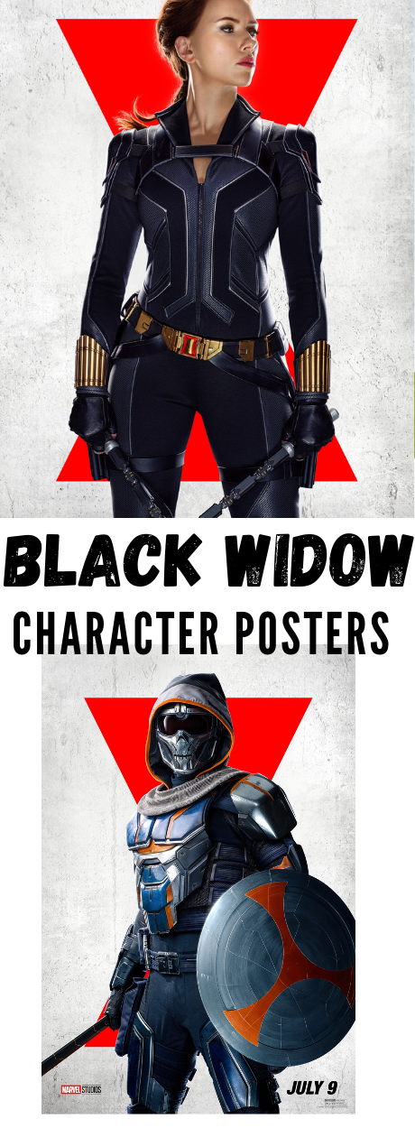 New Black Widow Character Posters