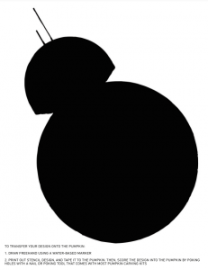 Free Darth Vader Pumpkin Carving Stencil - Classy Mommy