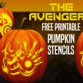 5 Free Avengers Pumpkin Carving Templates and Stencils