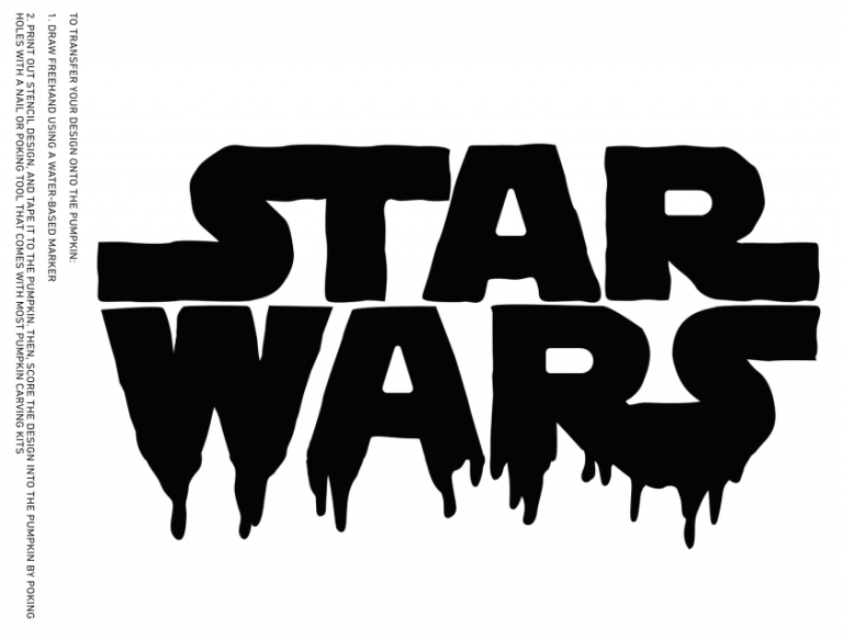 Free Darth Vader Pumpkin Carving Stencil - Classy Mommy