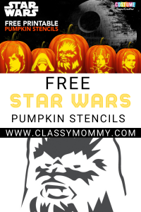 Free Darth Vader Pumpkin Carving Stencil - Classy Mommy