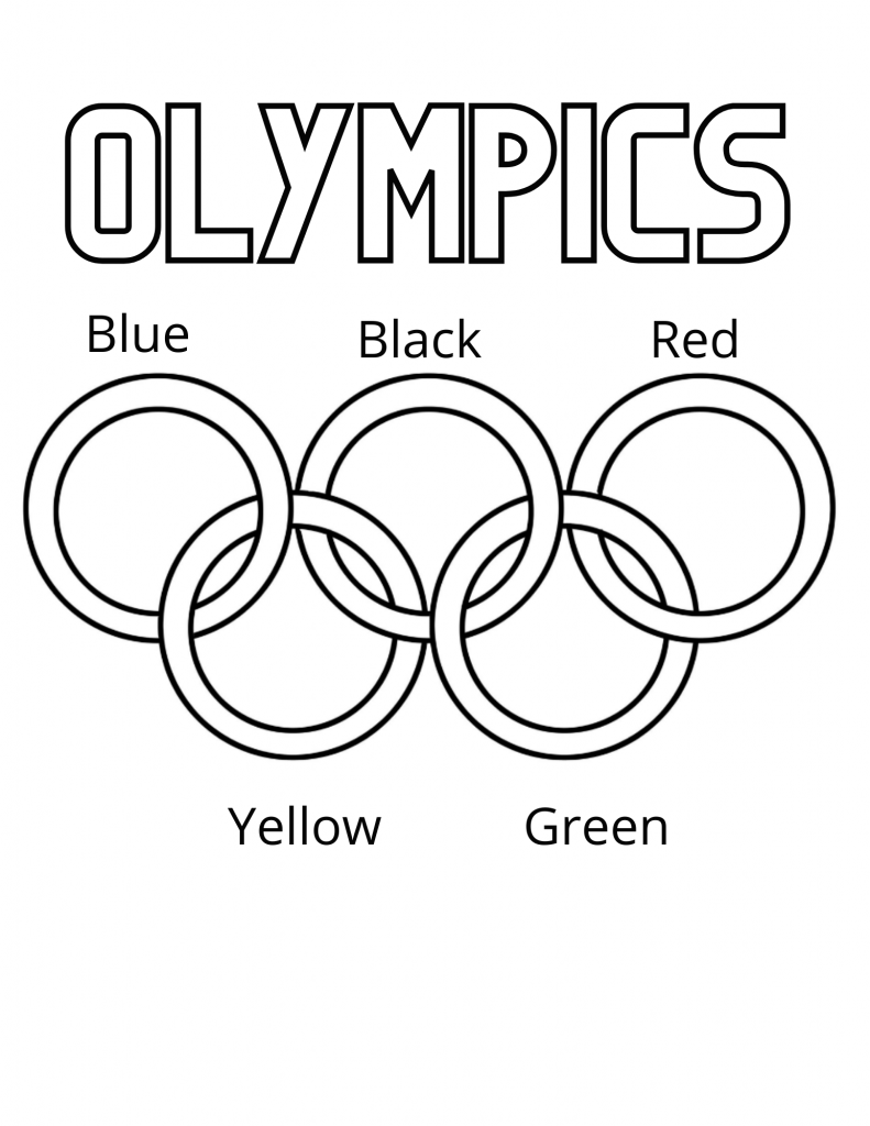 Free Printable Olympic Rings Coloring Pages